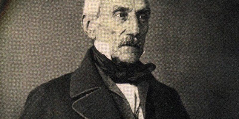 San Martín, daguerrotipo parisino de 1848 (detalle)