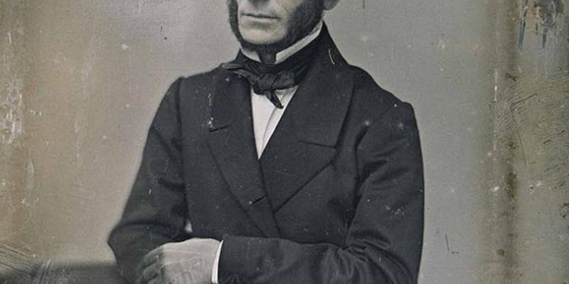 Juan Bautista Alberdi, Wikipedia. Daquerrotipo fechado entre 1850 y 1853, William George Helsby. Museo Histórico Nacional