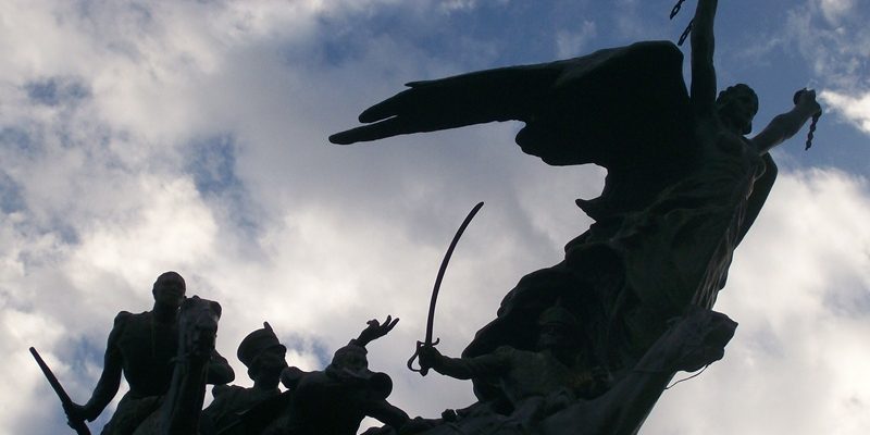 Cerro de la Gloria Mendoza, detalle Libertad