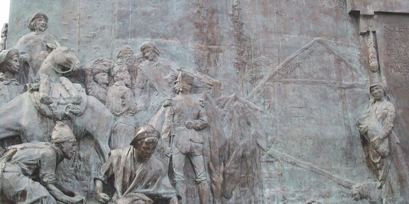 Cerro de la Gloria, Mendoza. Detalle